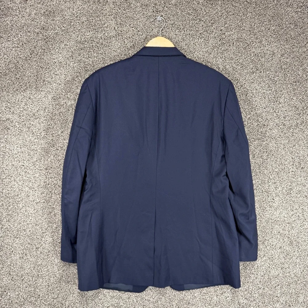 LAUREN RALPH LAUREN Blazer Mens 42R Blue Wool Gold Buttons Sport Coat Jacket